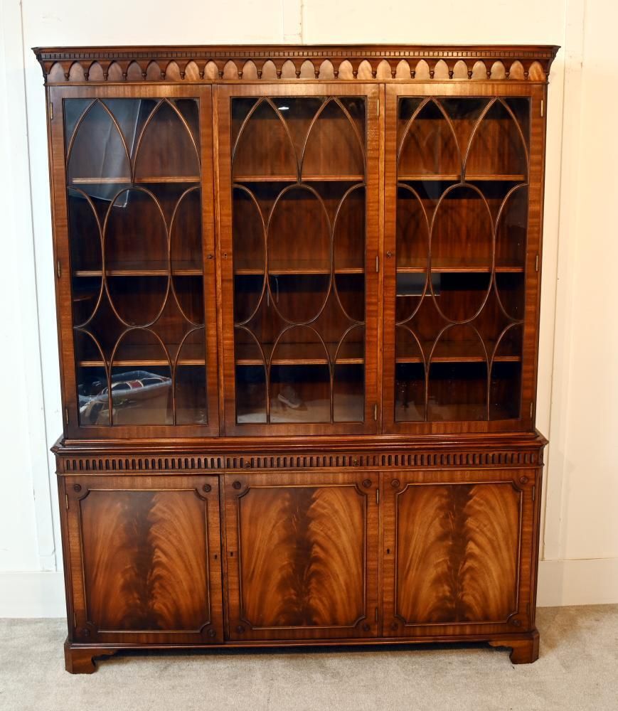 photo for sale Georgian Revival Bookcase Mahogany By Bevan And Funnell 1910