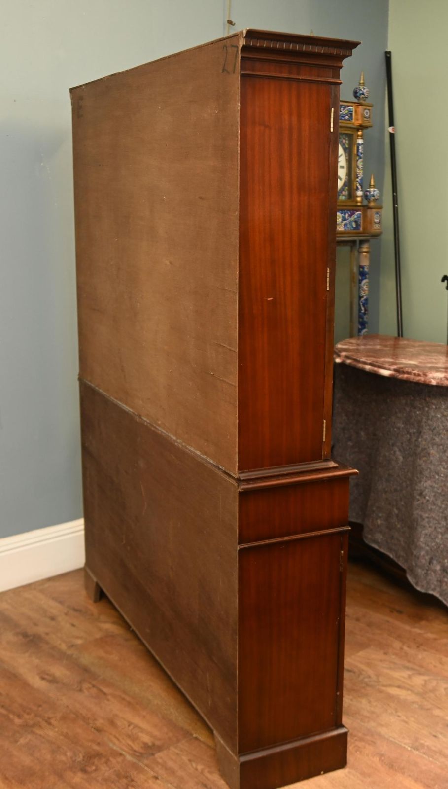 Furniture Georgian Revival Mahogany Bookcase Cabinet photo