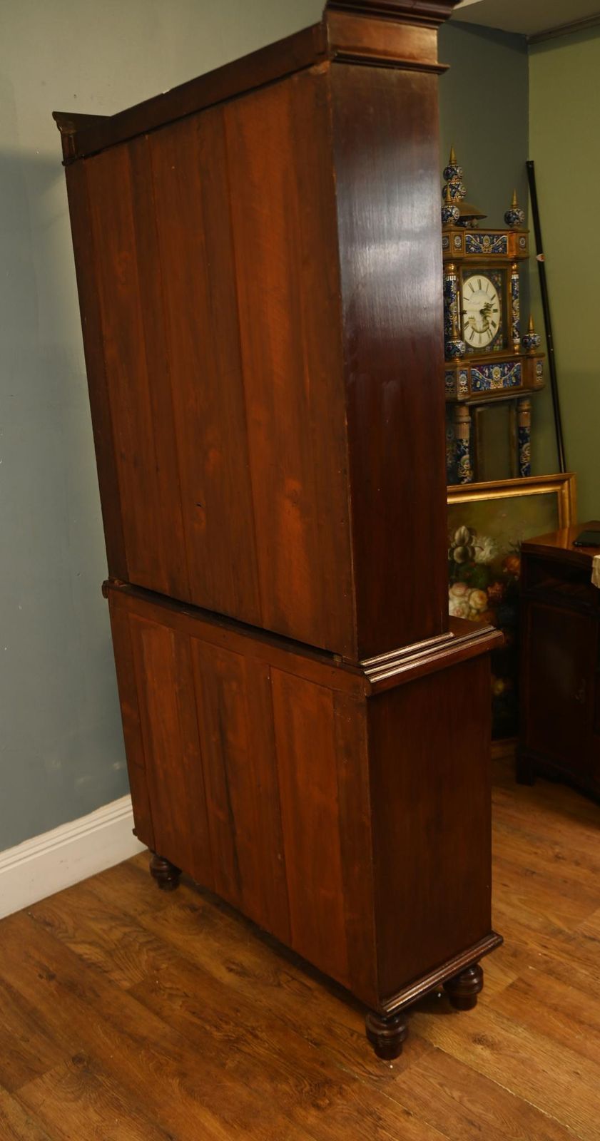 photo for sale Victorian Libraray Bookcase Cabinet Chest Mahogany 1850