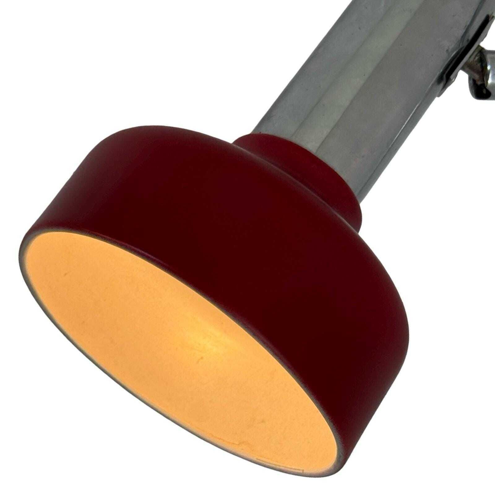 photo for sale Gura   1970's   Burgundy Red Desk Lamp   Germany   Fully Restored
