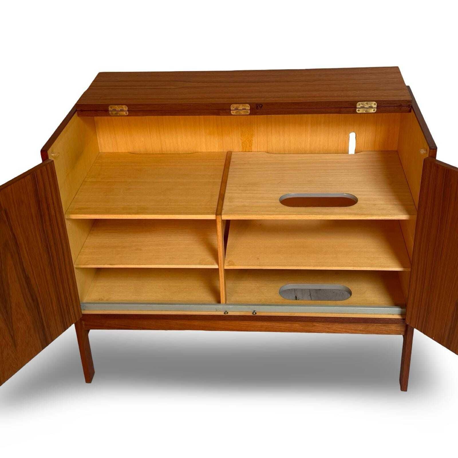 Hg Furniture   Hifi / Stereo Cabinet   Approx. 1960's   Marked   Teak Wood photo buy