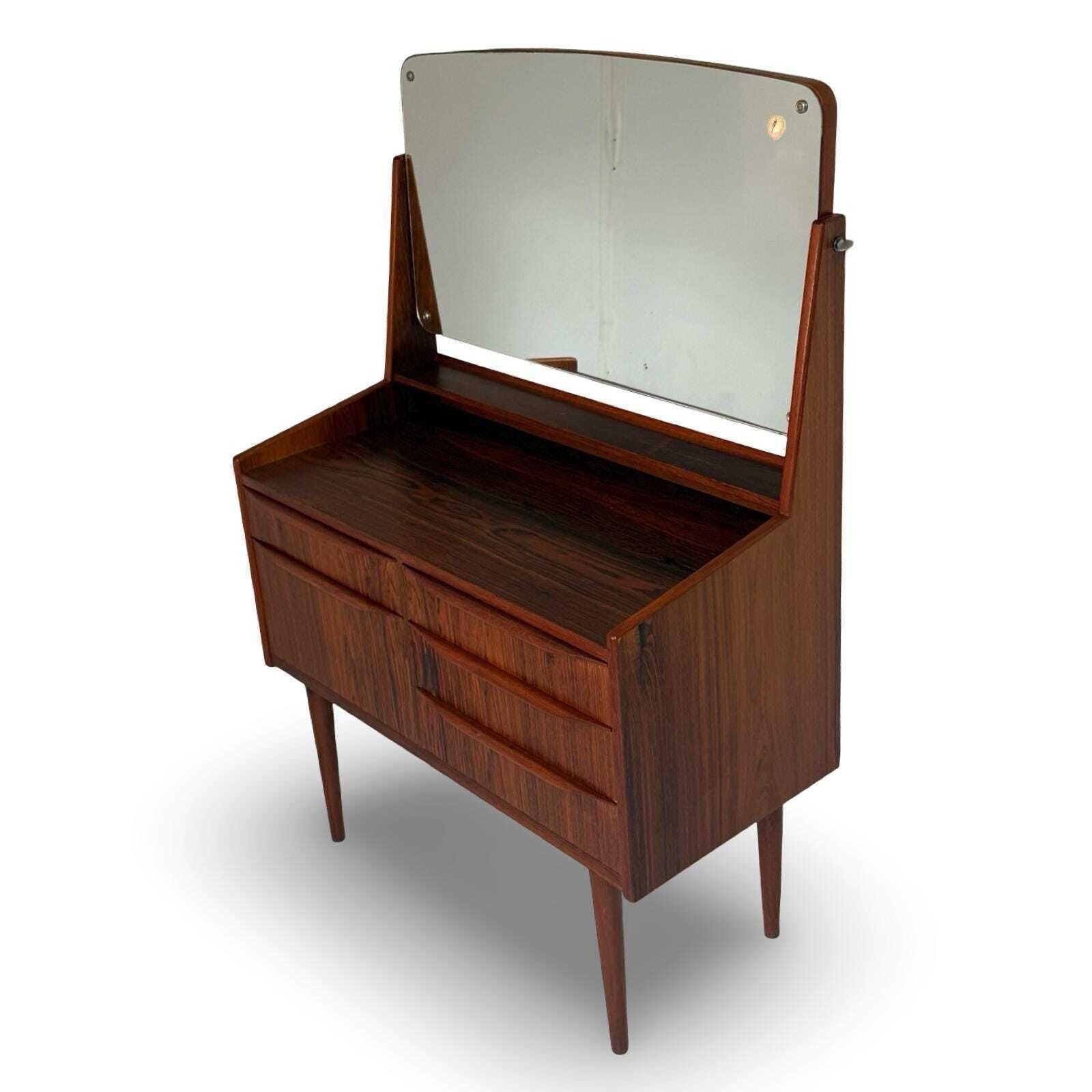 Approx. 1960's   Walnut Veneer   Vanity / Make Up Stand   Tibergaard   Danish Design (Marked)