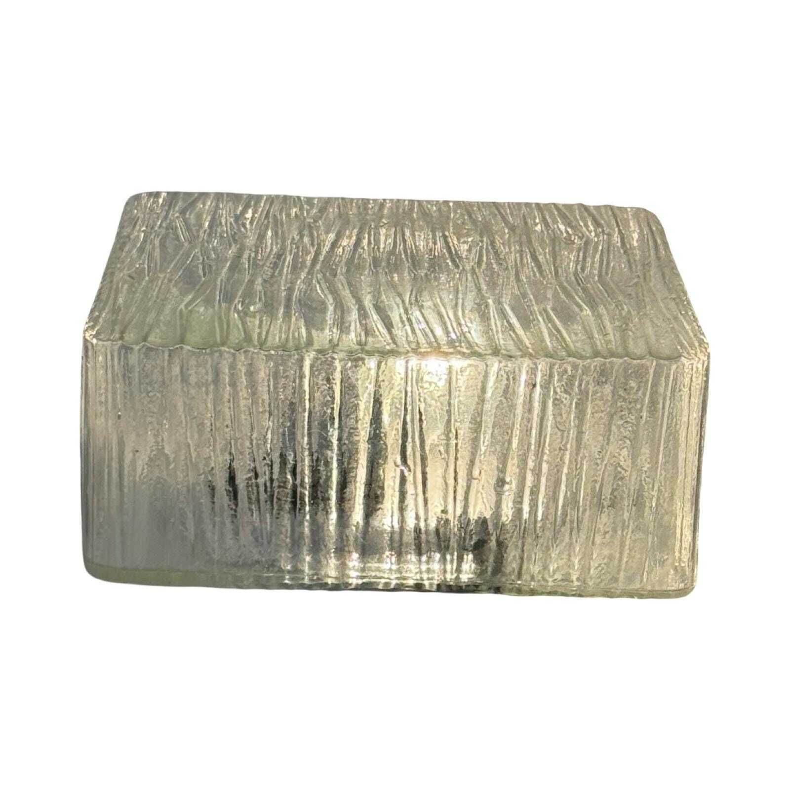 Vintage   Ceiling Or Wall Mounted Lamp With Ribbed Glass And Metal Mount   Ca. 1970, Czechoslovakia photo furniture