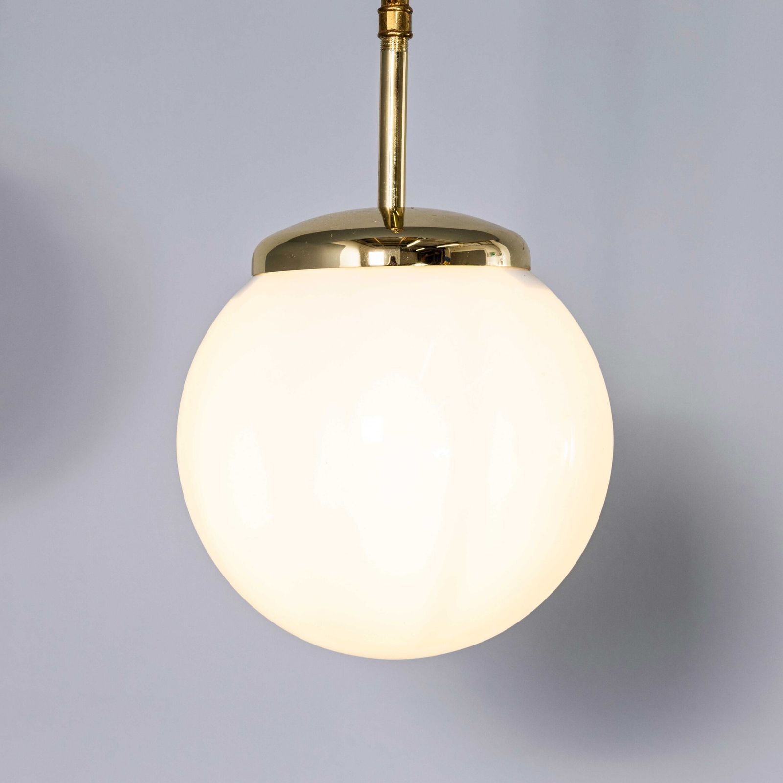 1950’s Plain Opaline Pendant Glass – 20cm photo 225.0