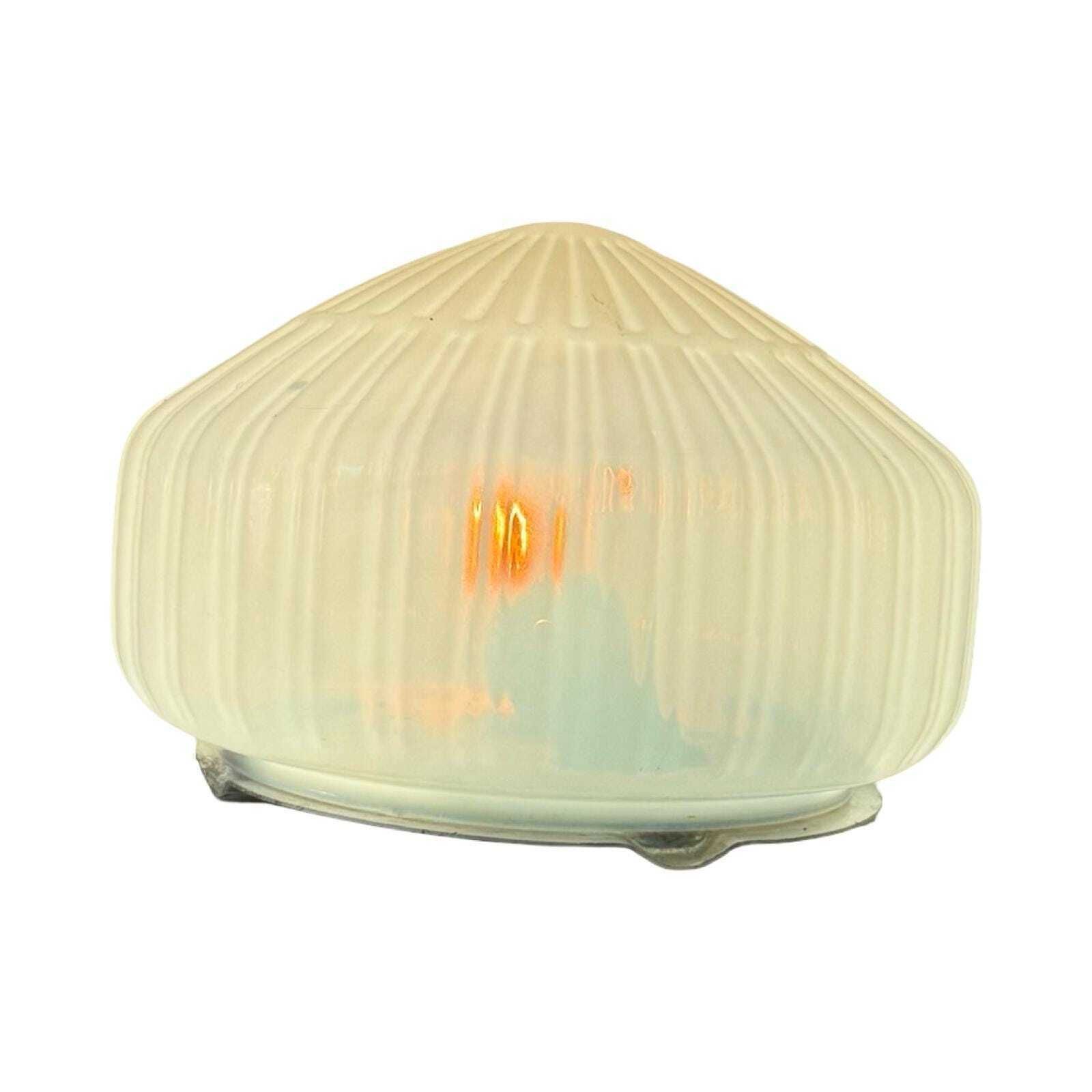 Art Deco (Style)   Ceiling Or Wall Mounted Lamp With Opaline Glass And Metal Mount   Ca. 1960, Czechoslovakia   Multiple In Stock photo buy