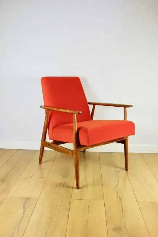 "Lis" Armchair, 1970s, Designed By Henryk Lis, Orange photo for sale