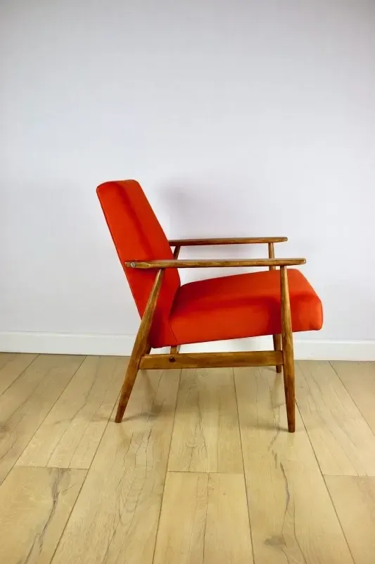 "Lis" Armchair, 1970s, Designed By Henryk Lis, Orange photo Furniture