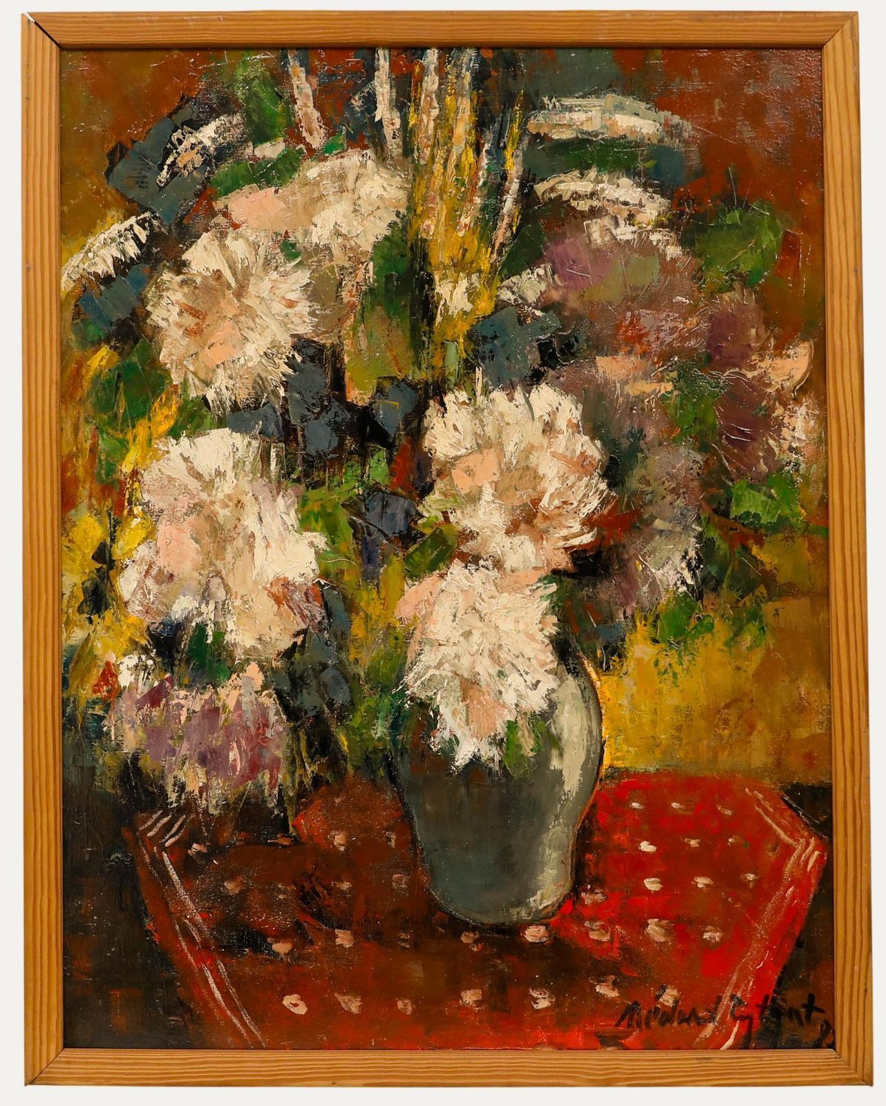 Médard Tytgat (1871 1948) 1987 Oil, A Vibrant Bloom