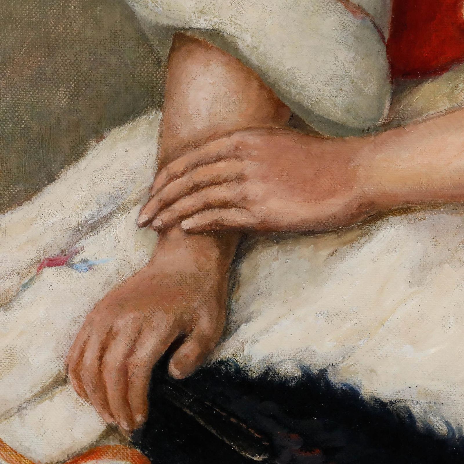 René Mallet (1891 1960) French School Oil, Portrait Of A Lady In Folk Dress photo Art