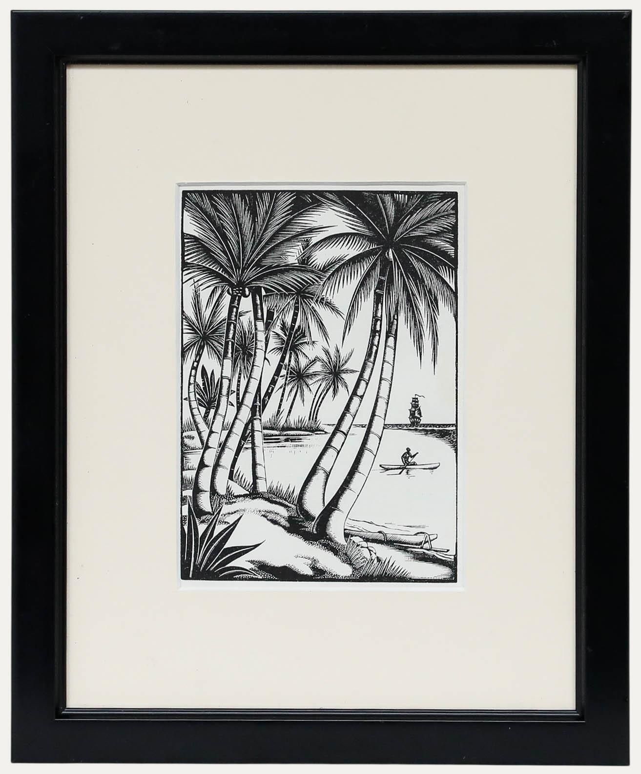 Robert Gibbings (1889 1958) Framed Mid 20th Century Lithograph, The Voyage