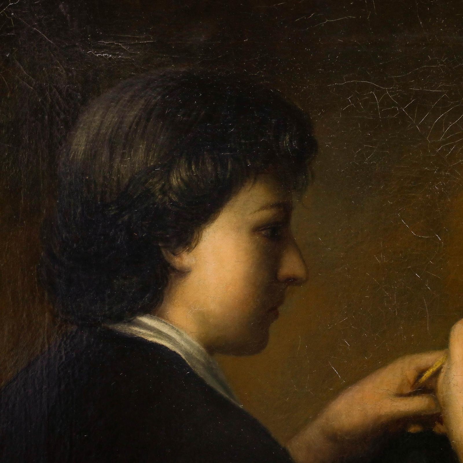 Attrib. Gerrit Buitendijk Kuijk (1805 1884) Mid 19th Century Oil, The Sculptor photo Art