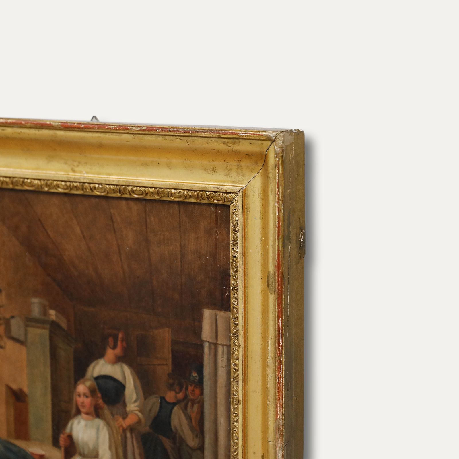 Attrib. Johann J. Friedrich Walthard (1818 1870)  Framed Oil, Dressing The Bride photo 595.0