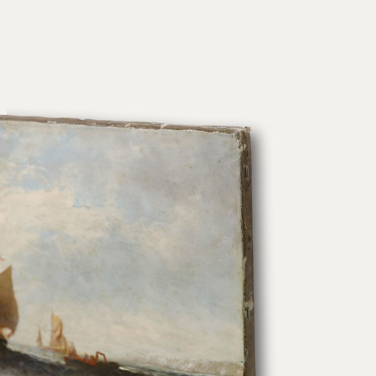 William P. Rogers (Act.1842 1883) 19th Century Oil, Ships Off Deal photo 450.0