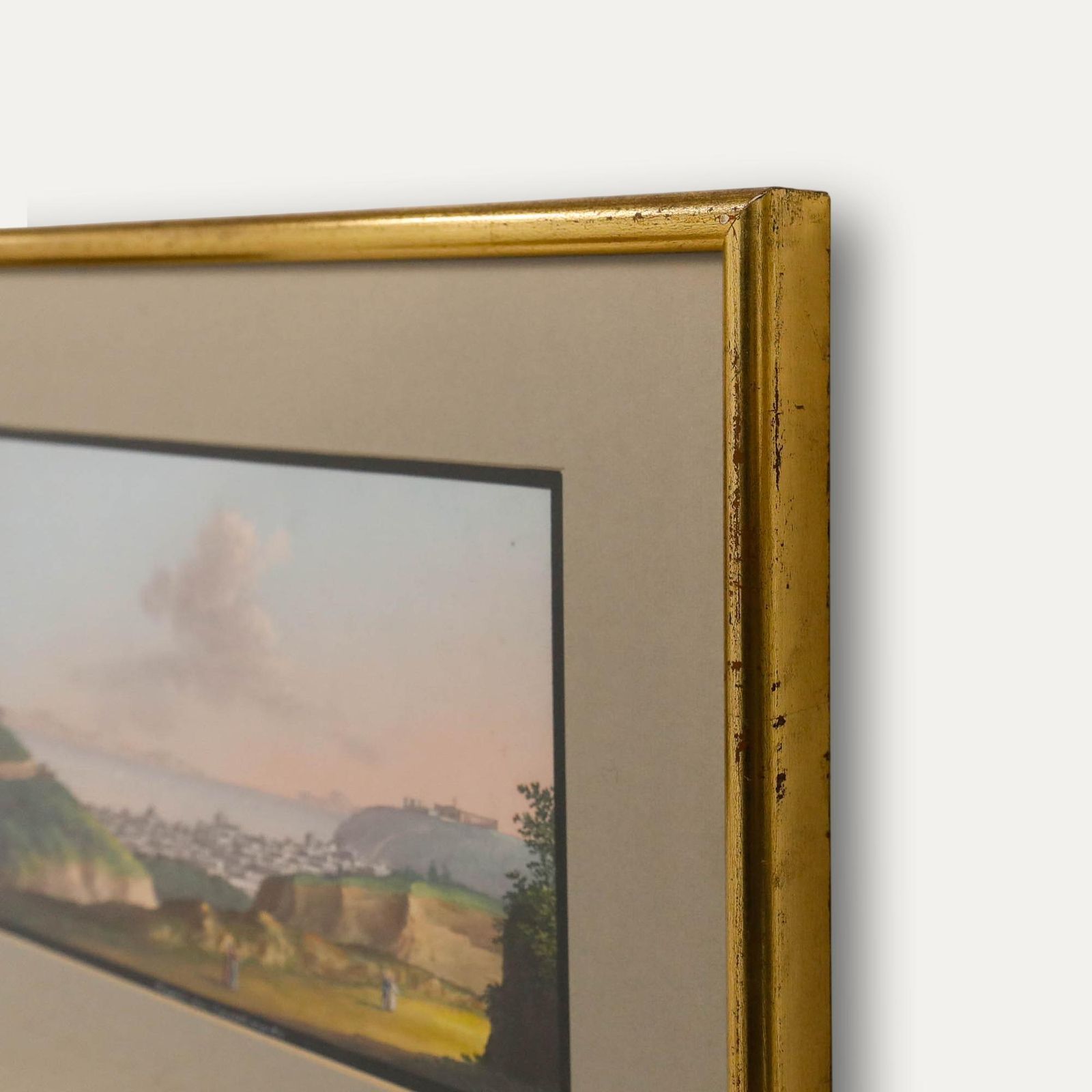 Framed Late 19th Century Gouache Napoli Da Capodimonte photo 350.0