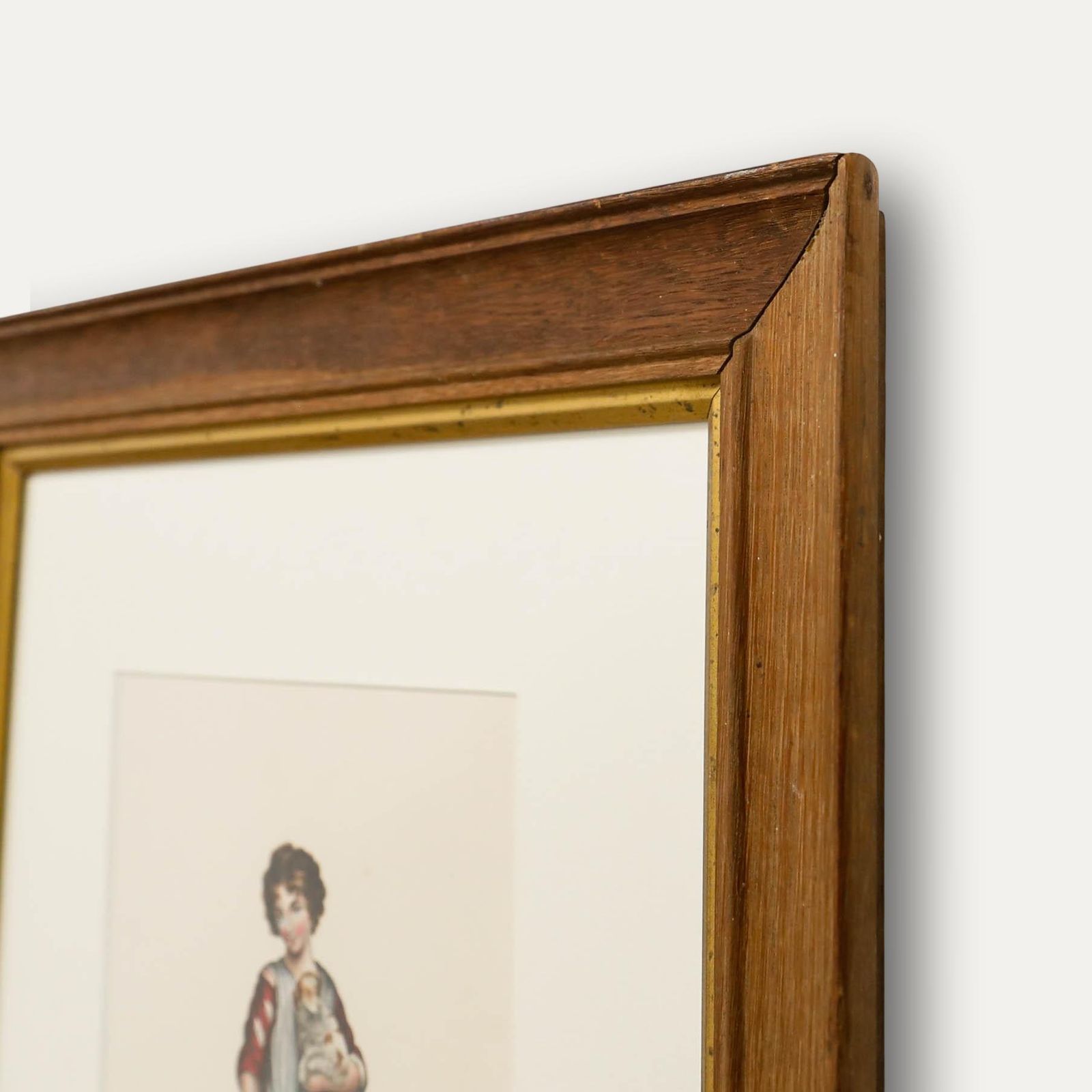 Early 19th Century Watercolour Girl With Spaniel photo 195.0
