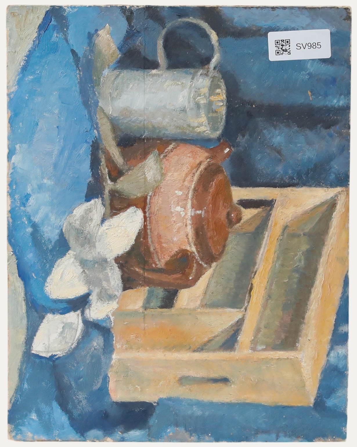 Leslie Charles Boyce (1892 1989) Mid 20th Century Oil, Still Life With Vessels photo for sale