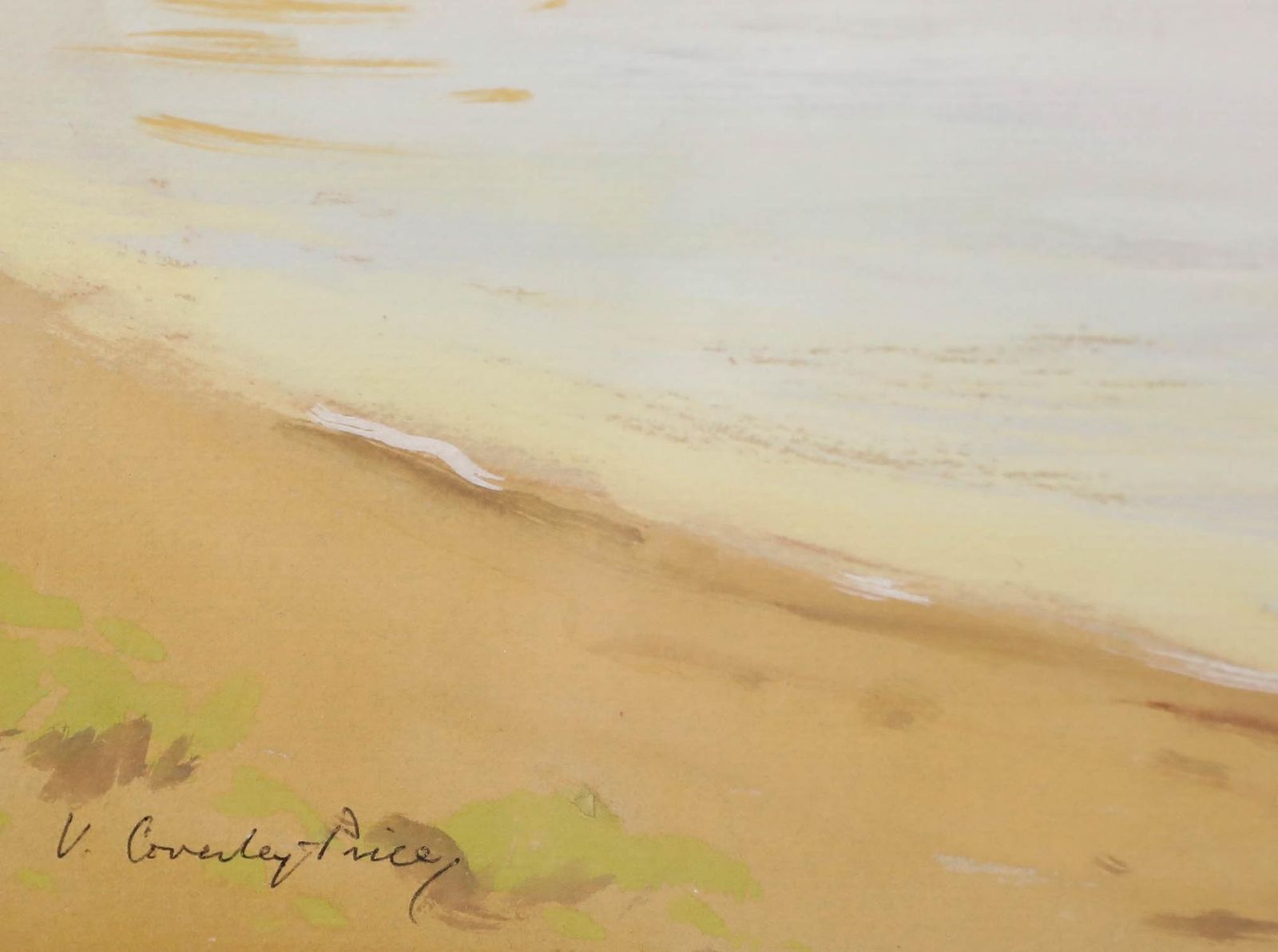 Victor Coverly Price (1901 1988) 20th Century Gouache, Lake Garda photo vinterior