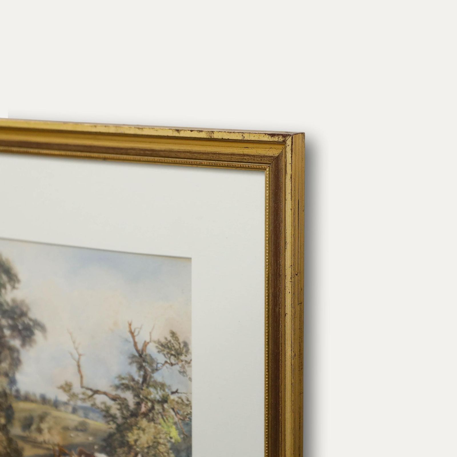 Framed 19th Century Watercolour A Walk In The Countryside photo 175.0