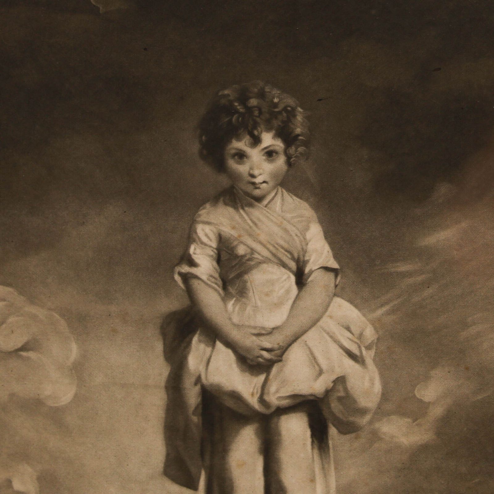 J. Dean After J. Reynolds 18th Century Mezzotint, Lady Gertrude Fitzpatrick photo Art