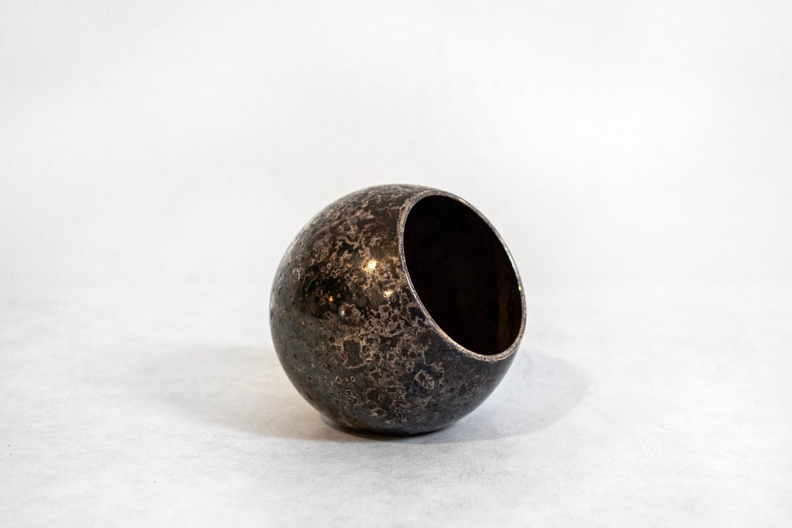 Verzilverd Metalen Vaas Van Lino Sabattini Voor Argenterie Sabattini, 1970