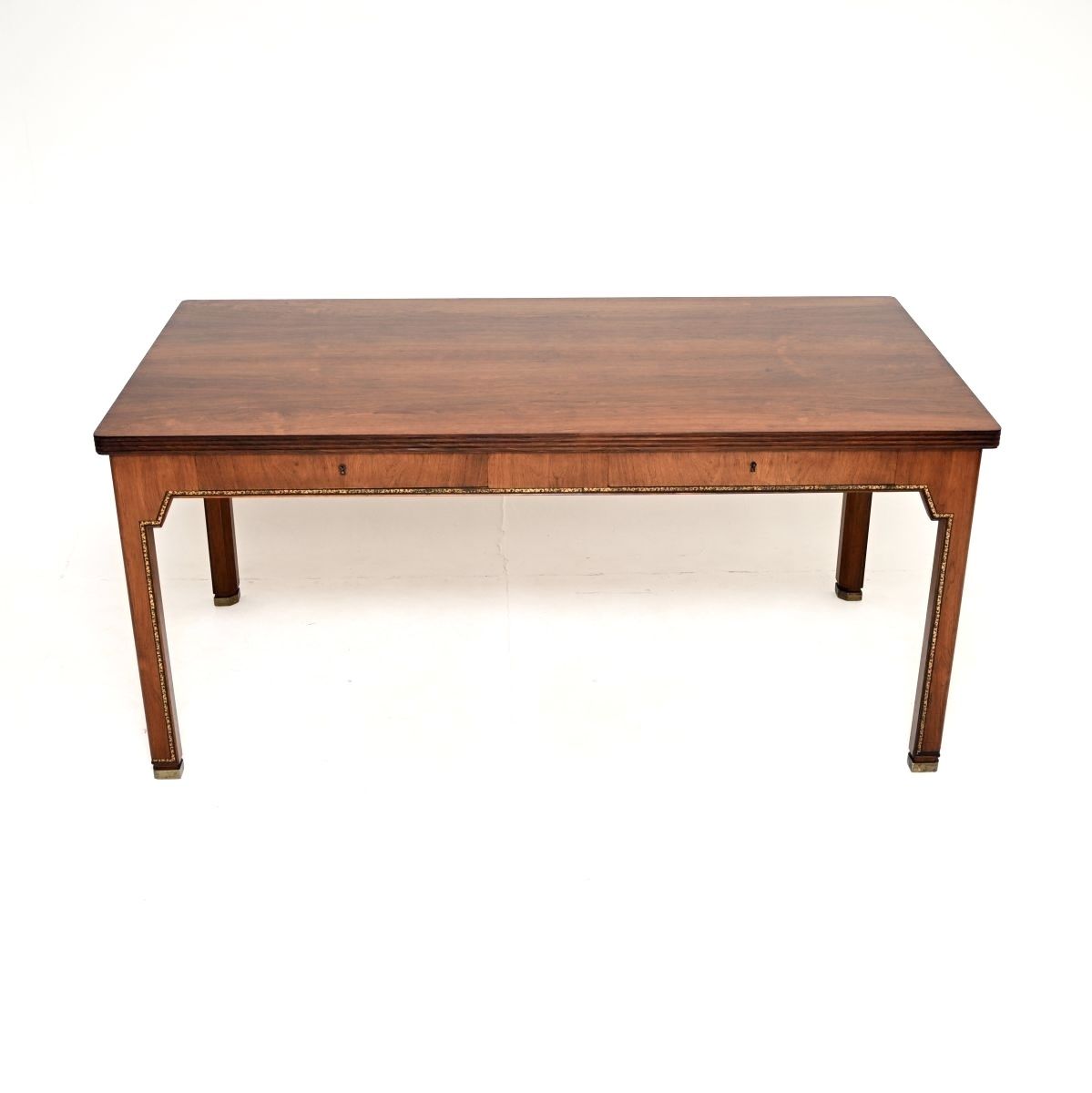Vintage Danish Master Cabinetmaker Made Rosewood And Leather Desk photo furniture