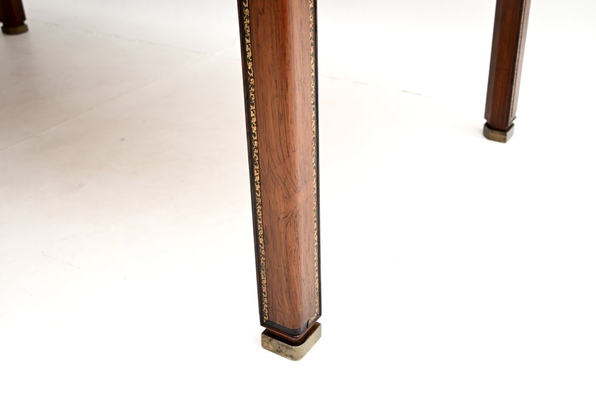 photo furniture Vintage Danish Master Cabinetmaker Made Rosewood And Leather Desk