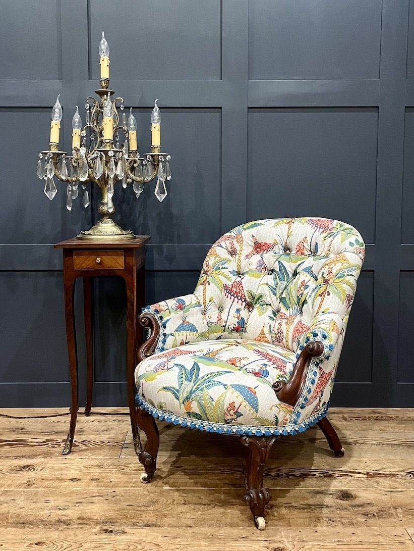 An Antique English Nursing / Bedroom Chair