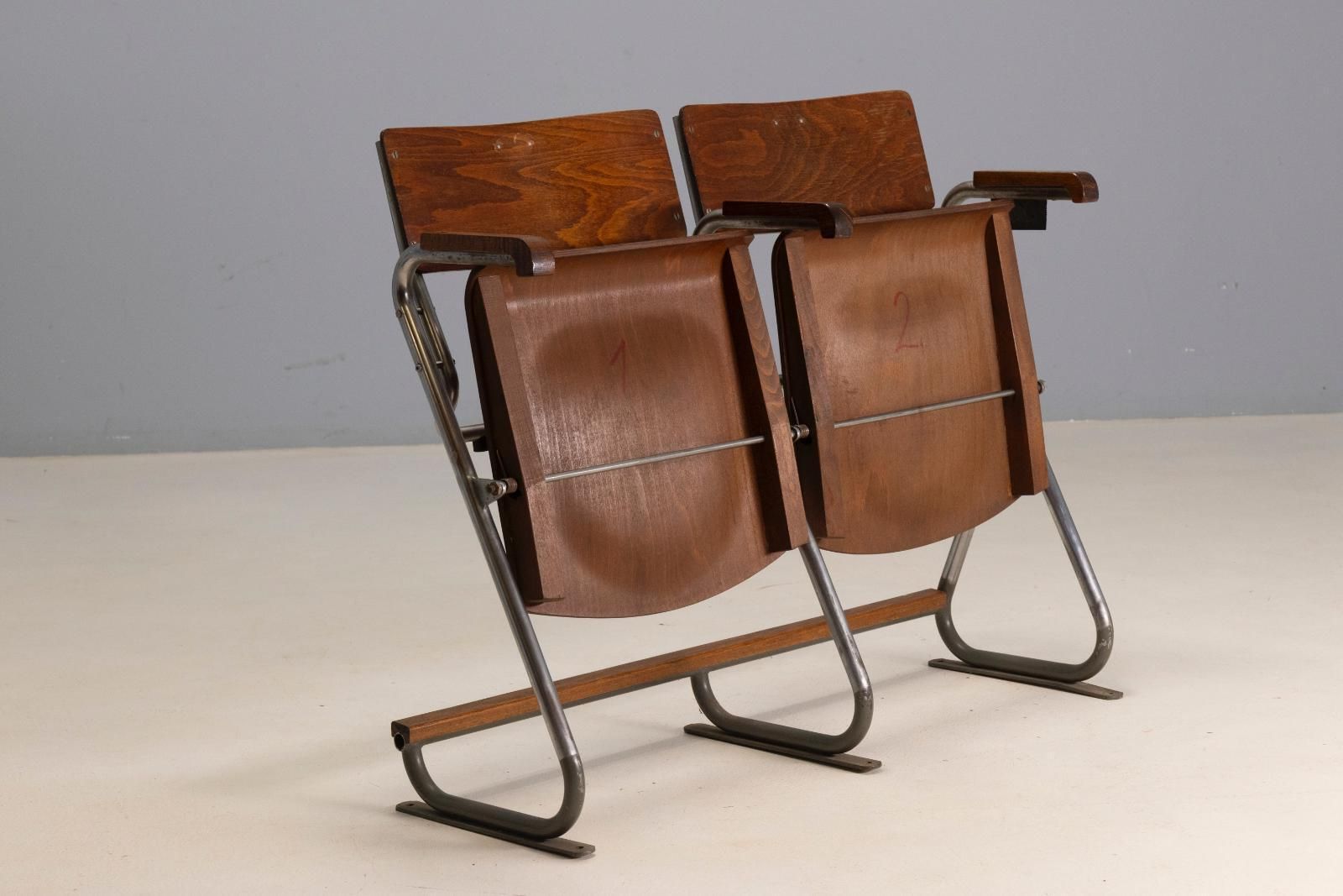 Tweezits Klapbank, Bauhaus Stijl, Jaren 1930, Tsjecho Slowakije photo furniture