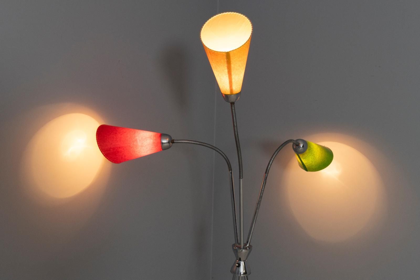 Driearmsstaande Lamp, Lidokov, Jaren 1950–1960, Tsjecho Slowakije