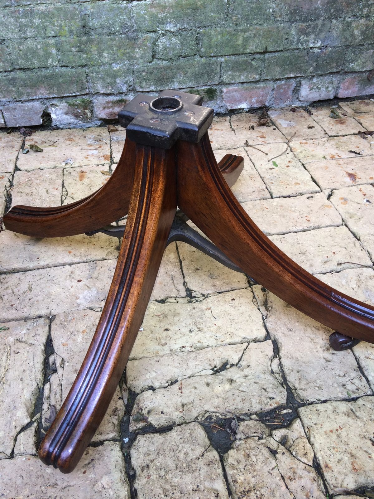 photo furniture Edwardian Walnut  And Leather Desk Chair By W Angus And Co London.