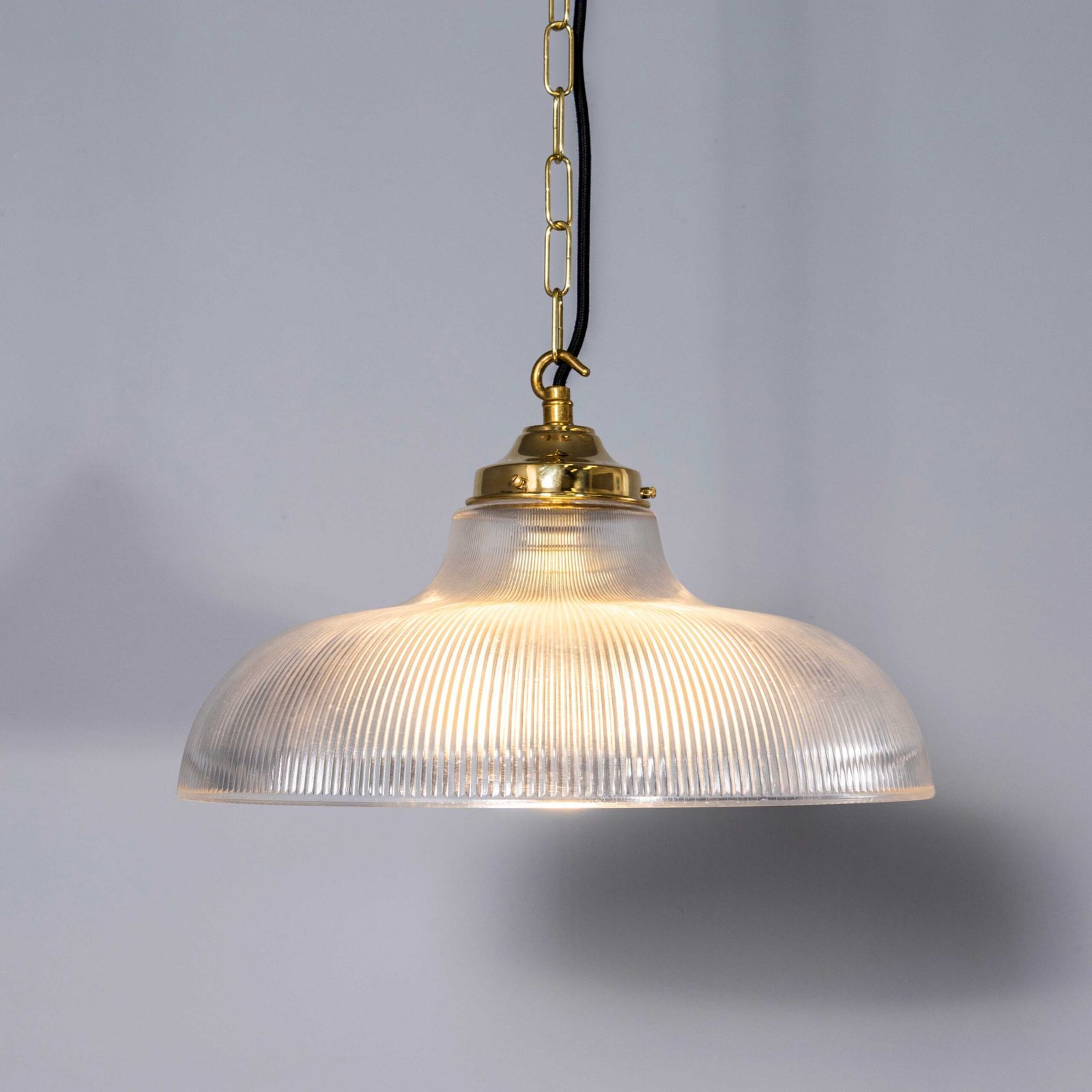 Contemporary Prismatic Glass Pendant Lamp 38cm – Extra Large