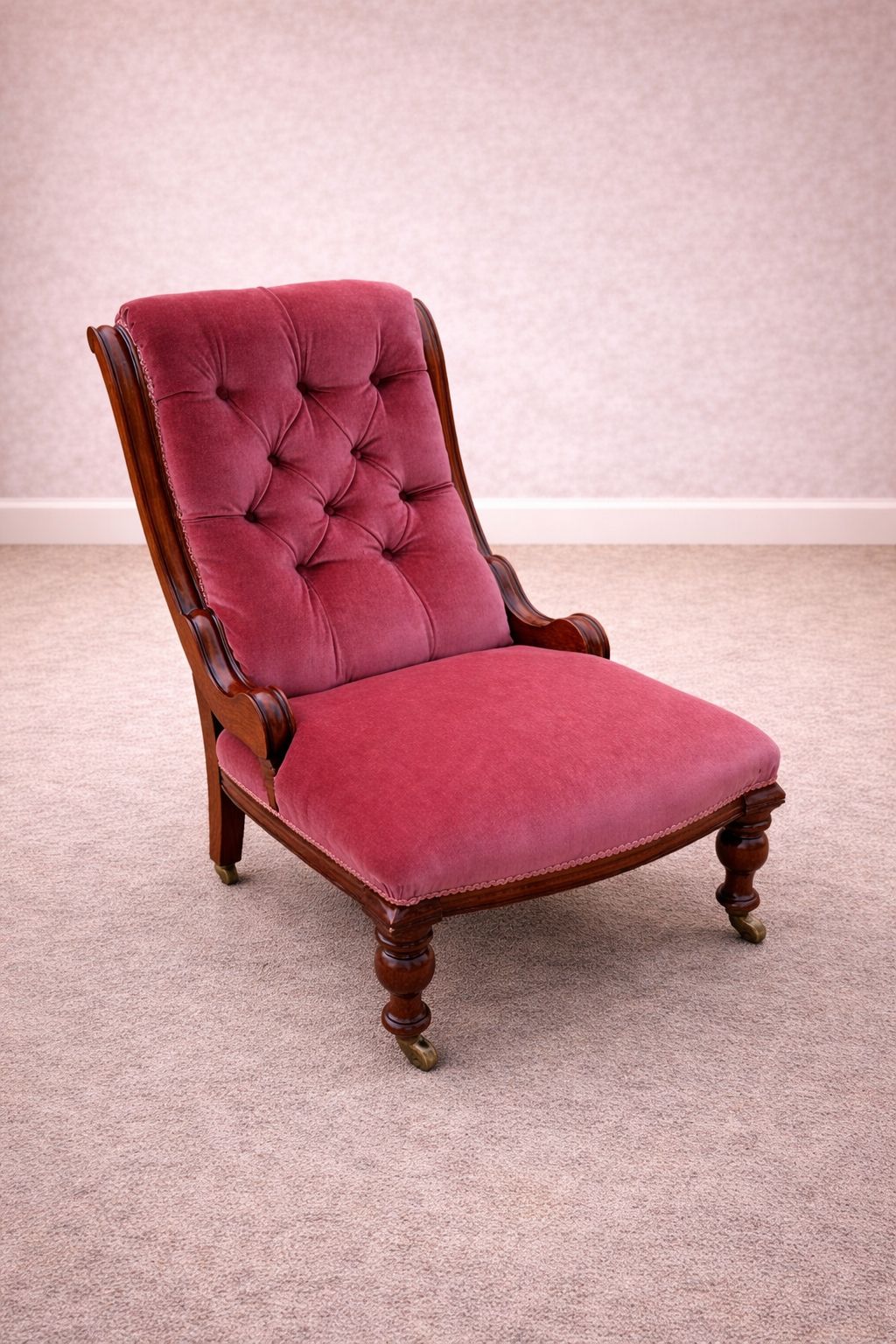 Antique Victorian Mahogany Armchair