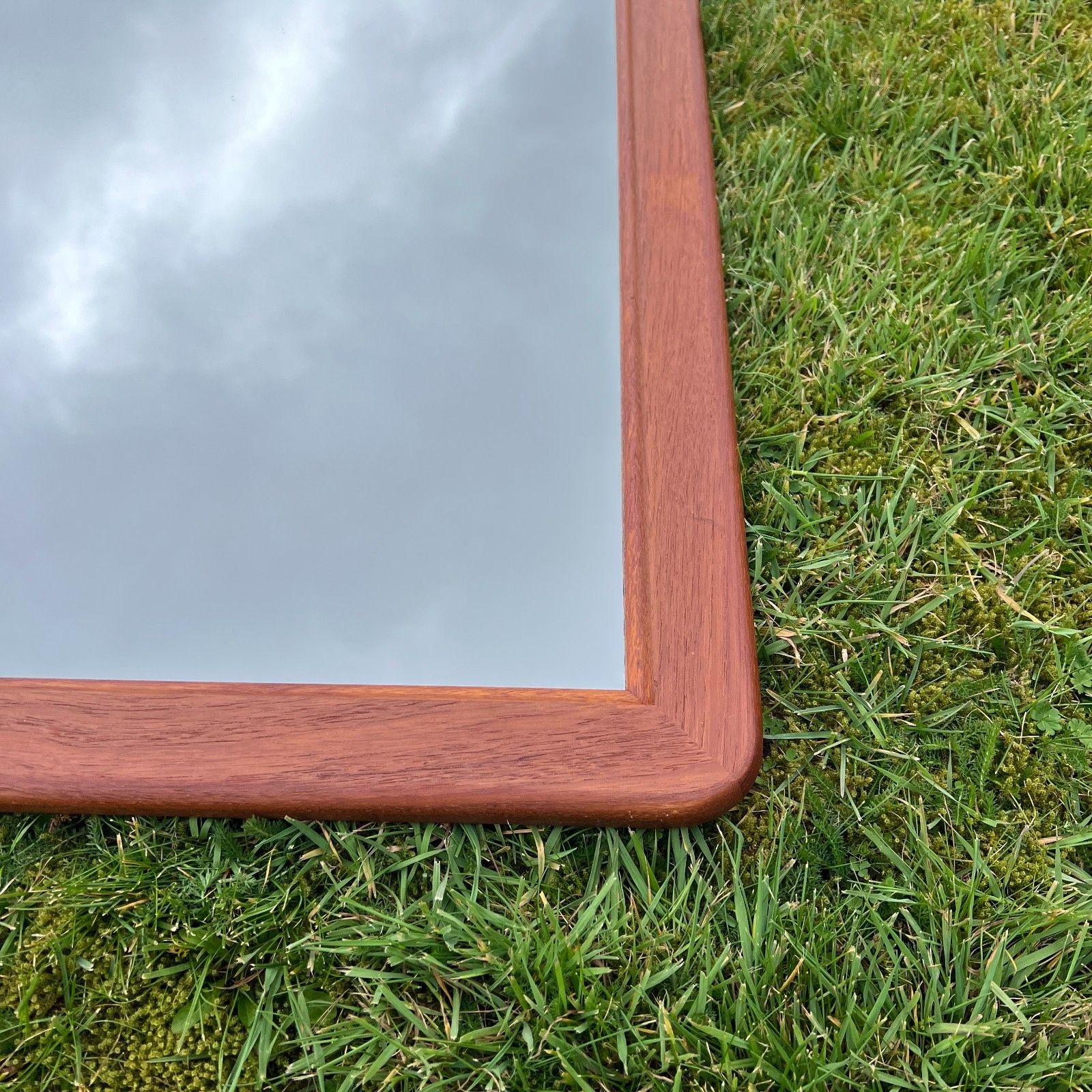 Home Decor 1970s Mid Century Full Length Teak  Mirror  1970s 90 Cm X 60 Cm photo