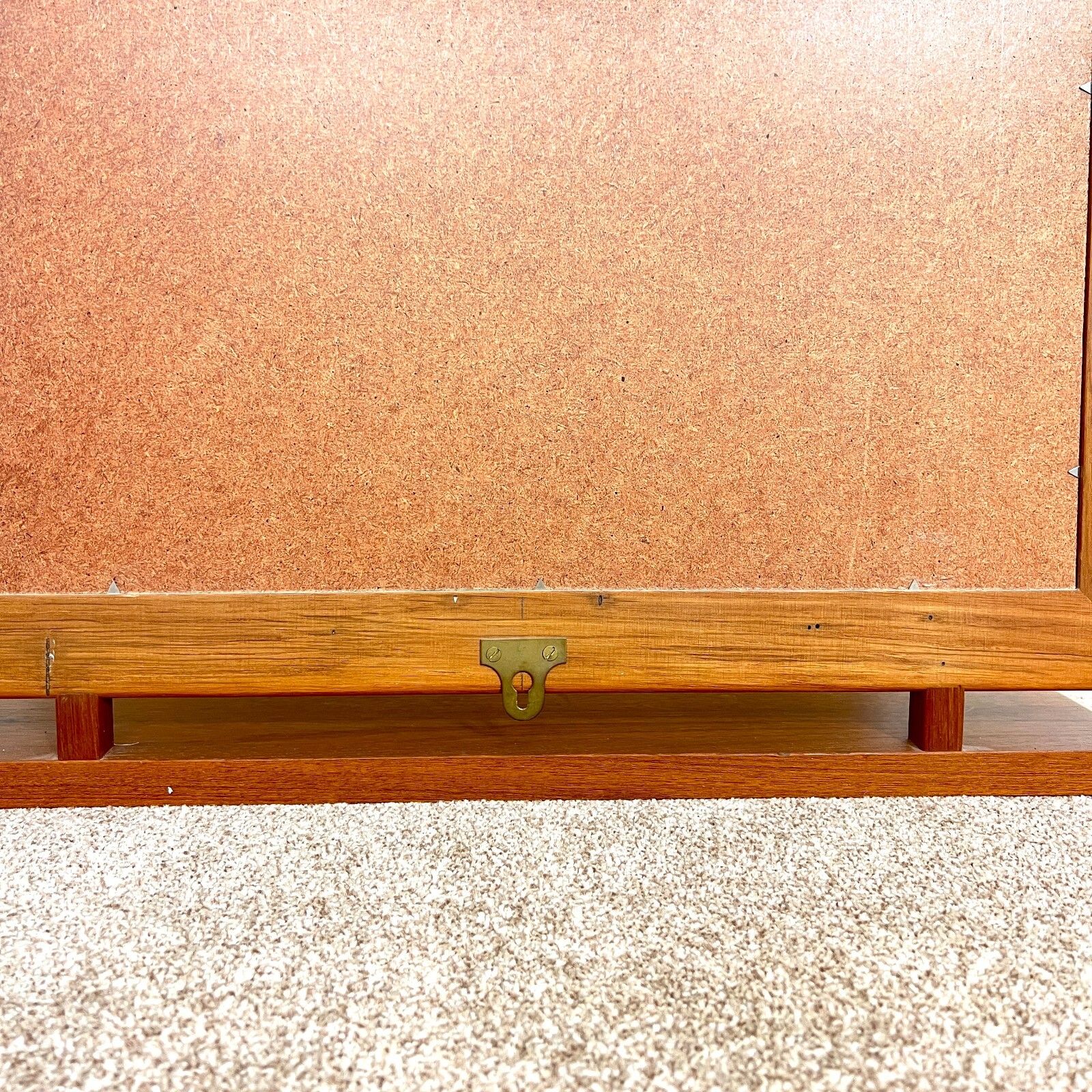 photo furniture 2 X  Mid Century Full Length Mirror With Teak Base, Vintage 1960s 1970s