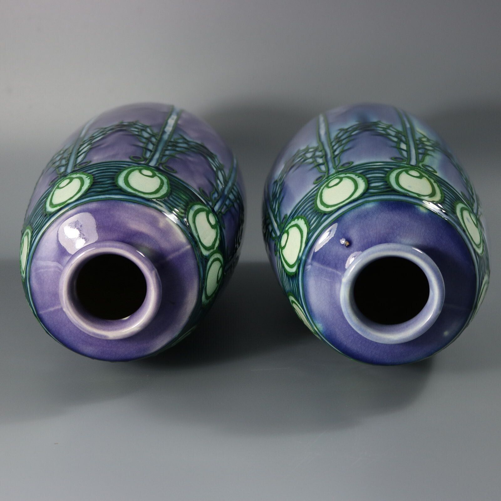 Pair Of Minton Secessionist Purple No.1 Vases photo buy
