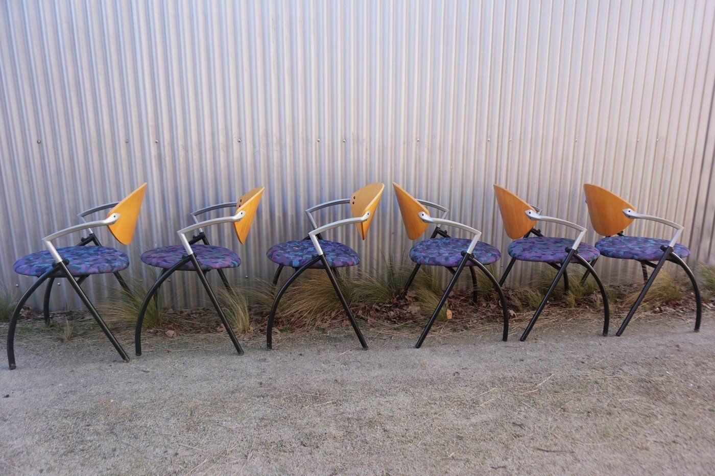 Dutch Vepa Alpine Stackable Armchairs, 1980s, Set Of 6 photo furniture