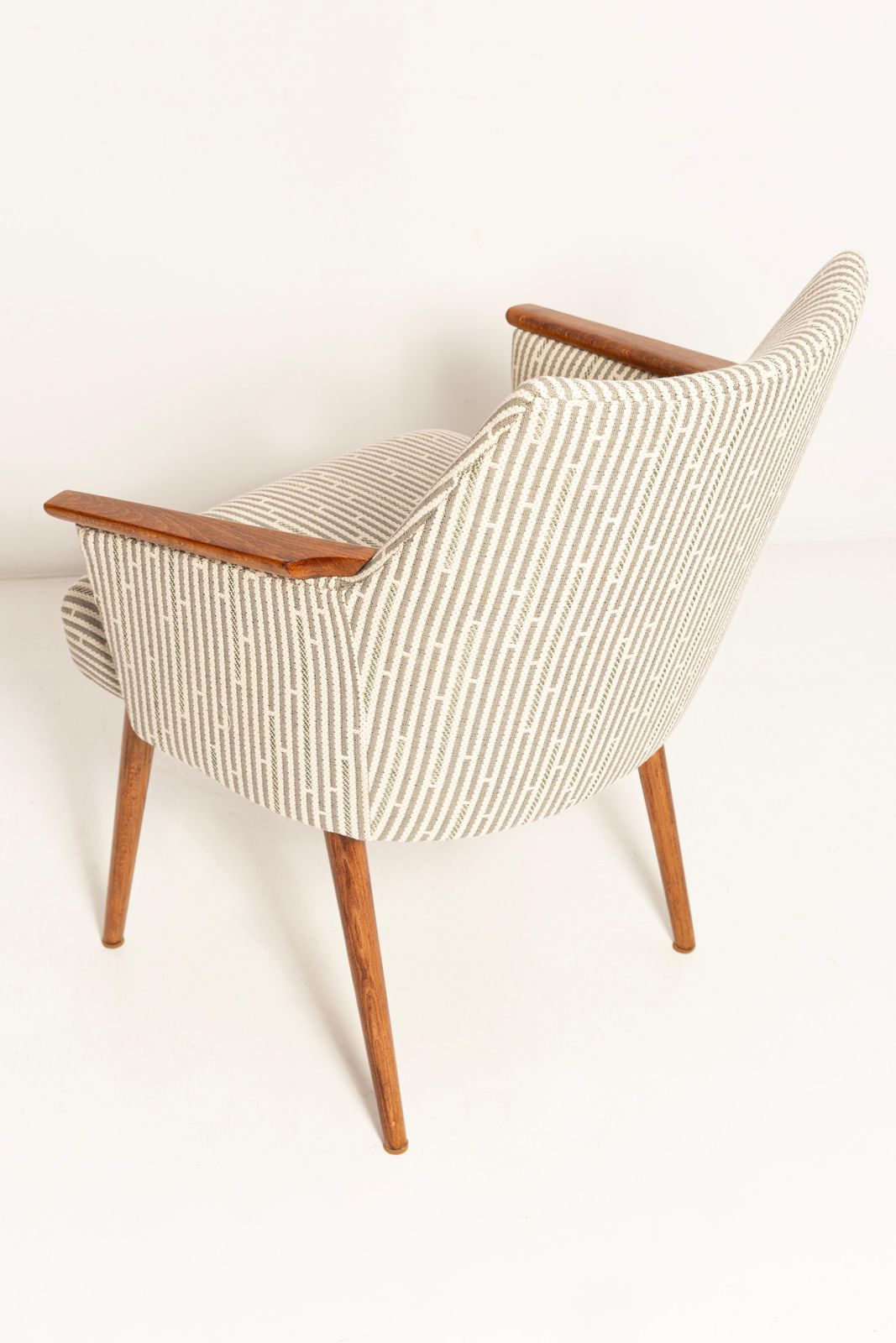 Mid Century Modern White Beige And Gray Chair, 1960s, Germany photo buy