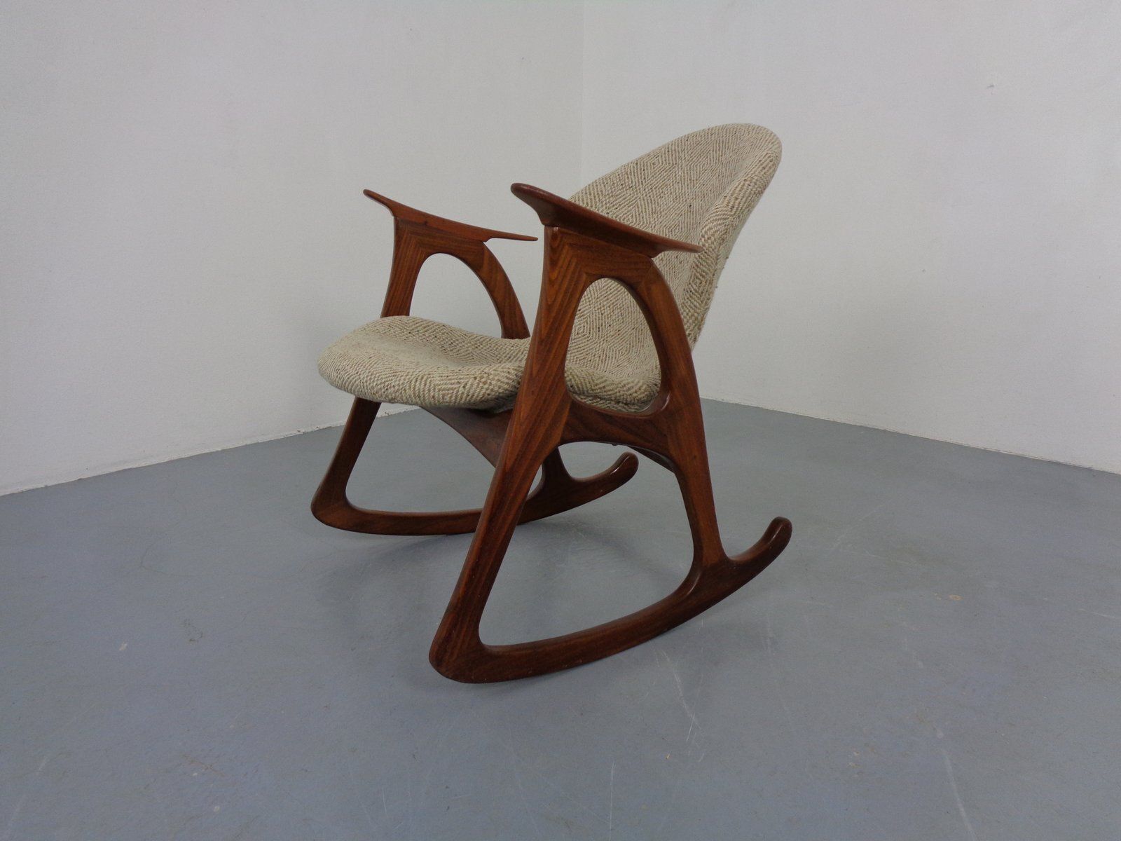 Teak Rocking Chair By Aage Christiansen For Erhardsen & Andersen, Denmark, 1960s photo 1168.0