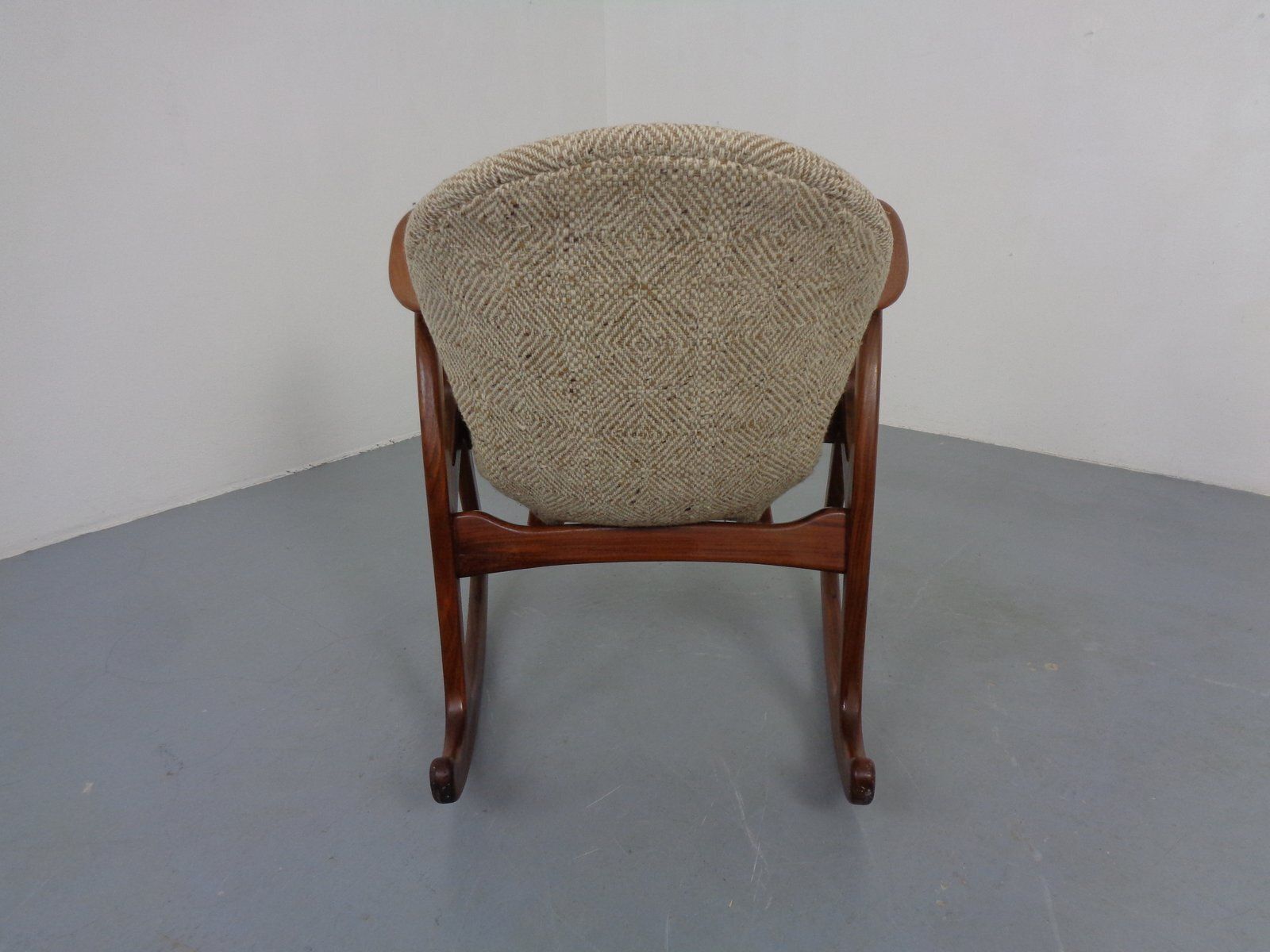 photo vintage Teak Rocking Chair By Aage Christiansen For Erhardsen & Andersen, Denmark, 1960s