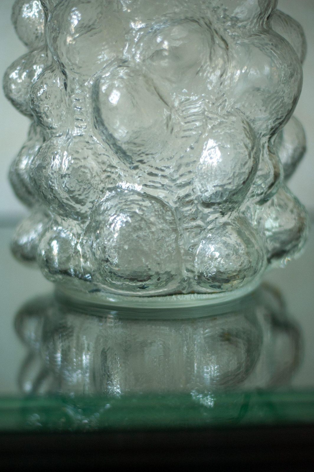 Bubble Glass Vase By Pavel Pánek   1970s photo vintage