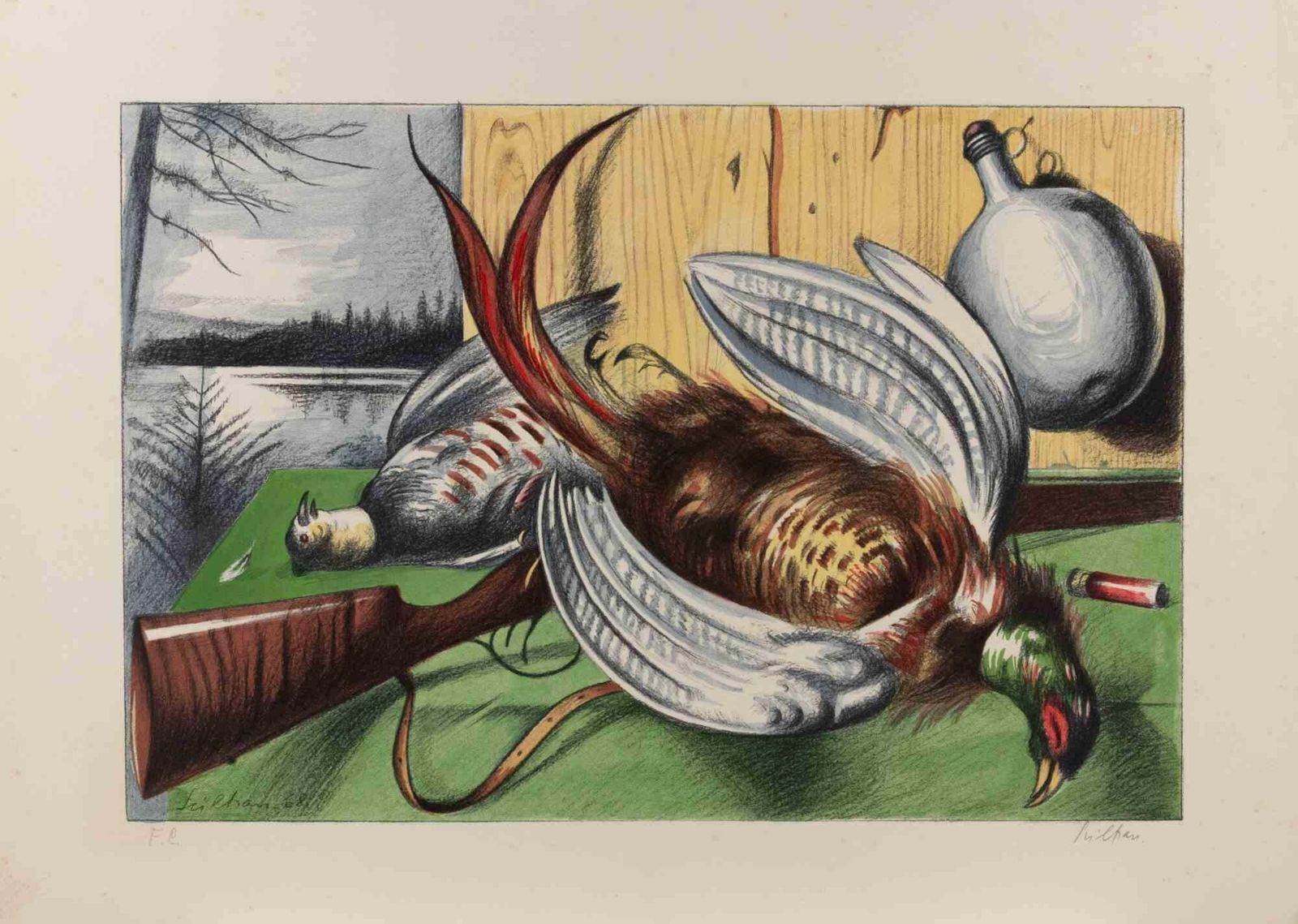 Gregorio Sciltianafter The Hunt   Lithograph By Gregorio Sciltian   19681968