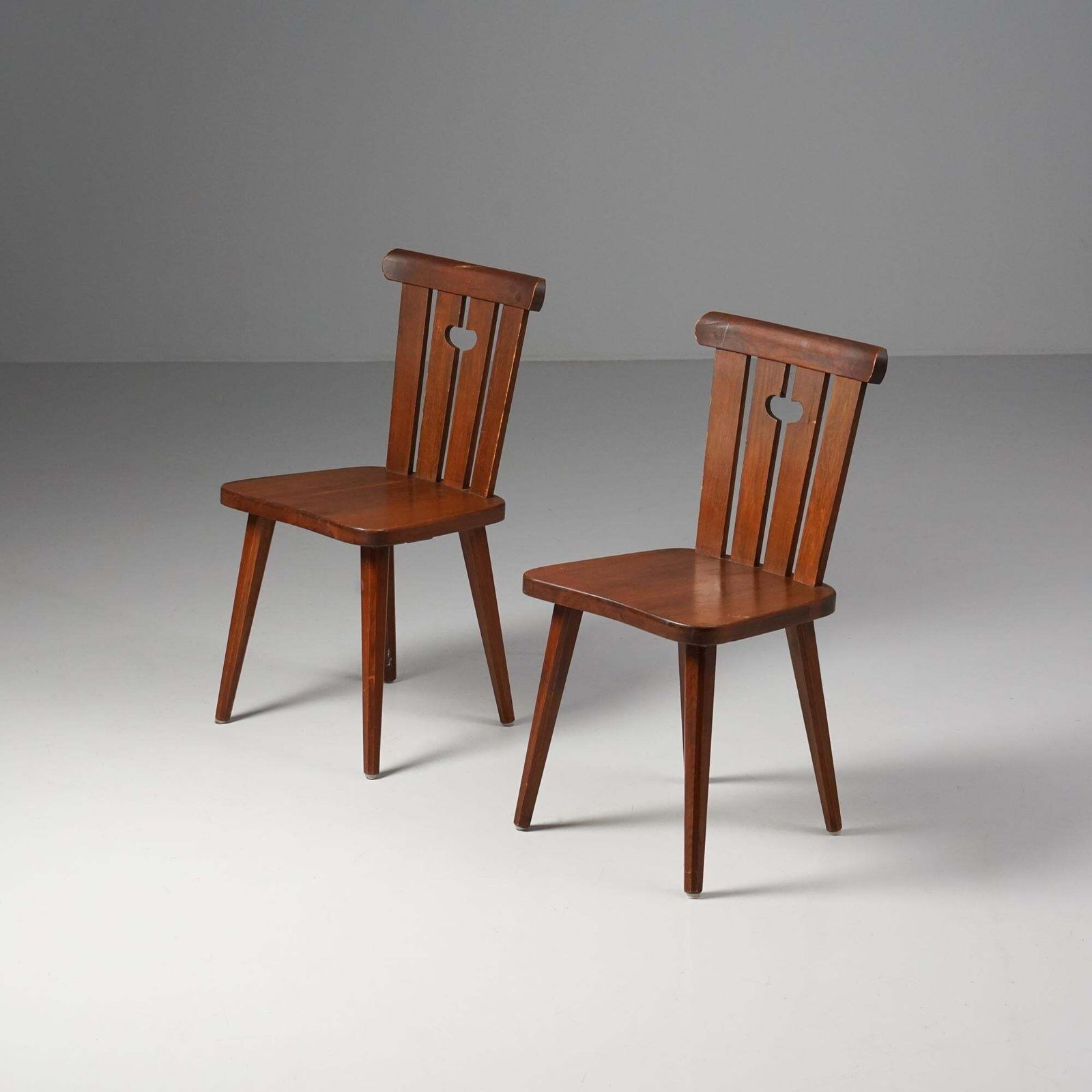 Pair Of Scandinavian Modern Pine Chairs, Göran Malmvall, Sweden, 1970s photo for sale