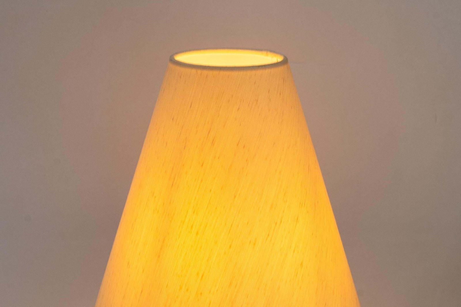 photo buy Art Deco Table Lamp With A Sort Of Pumpkin Hand Engraved With Fabric Shade 1920s