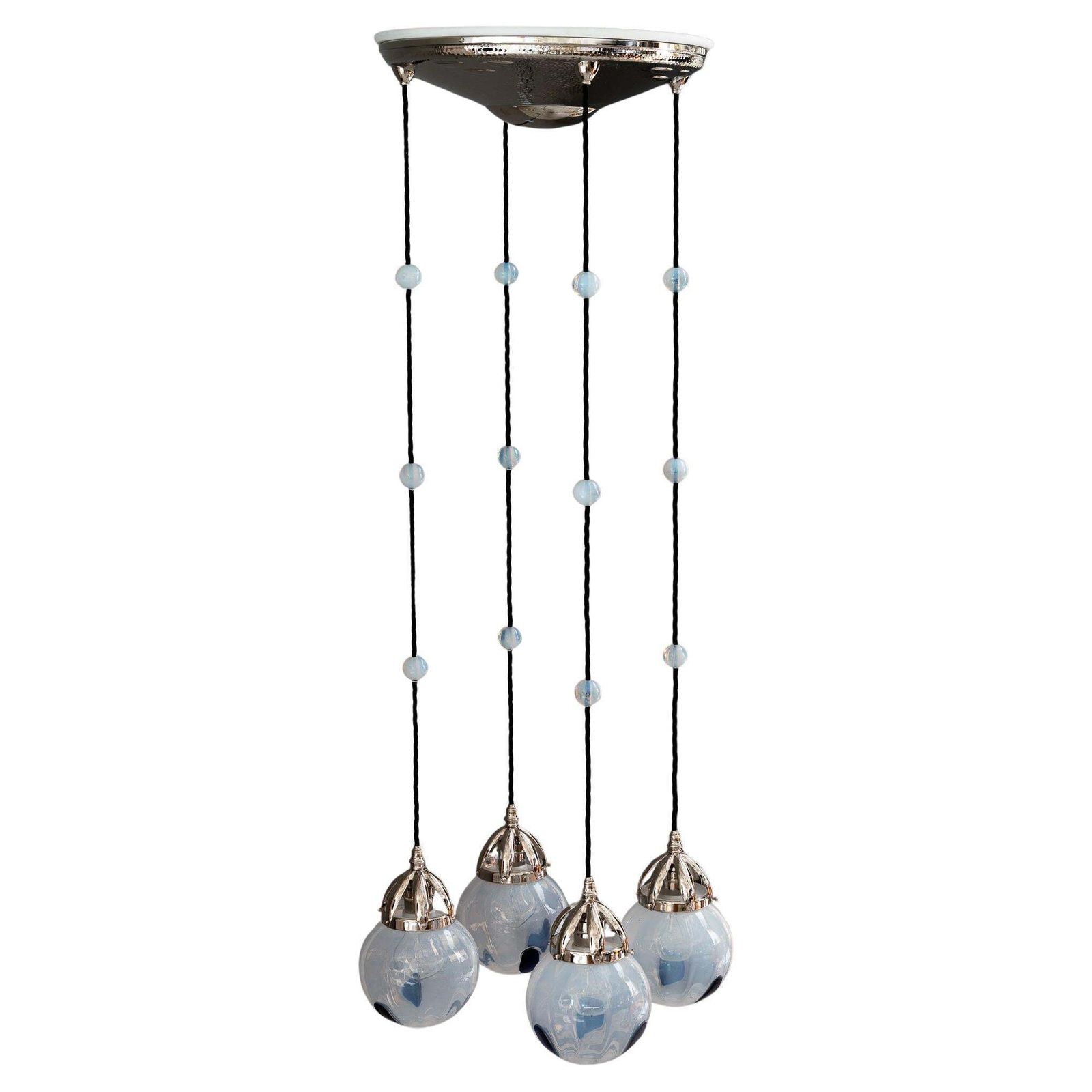 Koloman Moser Attributed To Bakalowits & Sohne "Secession" Chandelier Ca. 1903