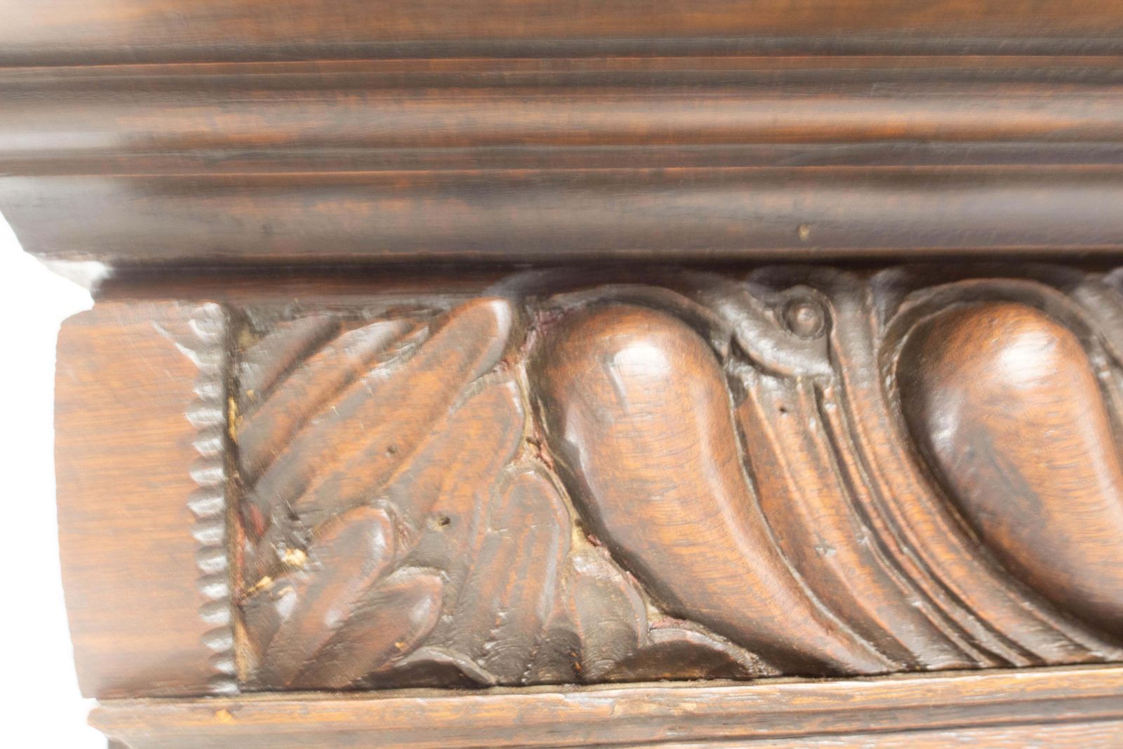 photo for sale Spanish Oak Cabinet Deux Corps Buffet Gothic Revival, Late 19th Century
