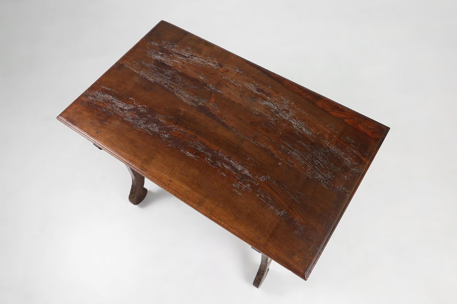 Antique Spanish Console Table In Carved Oak With Drawers, 1700s photo 3634.0