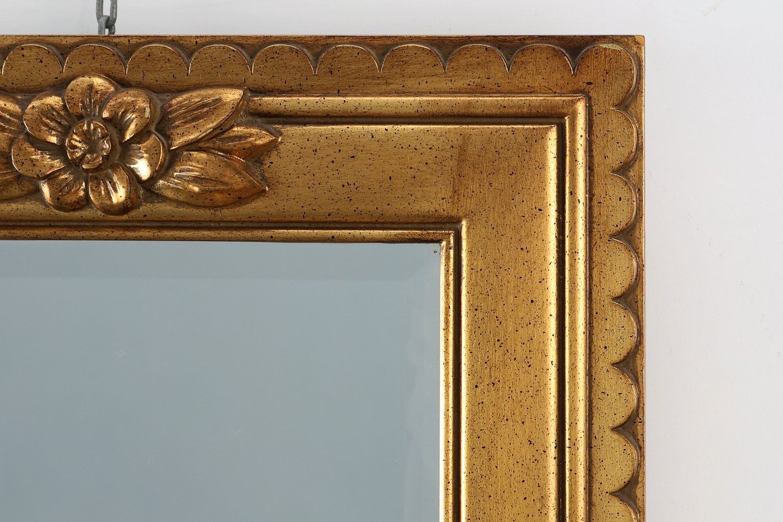 Vintage Rectangular Gilt Resin Mirror From Deknudt, Belgium, 1950s photo buy