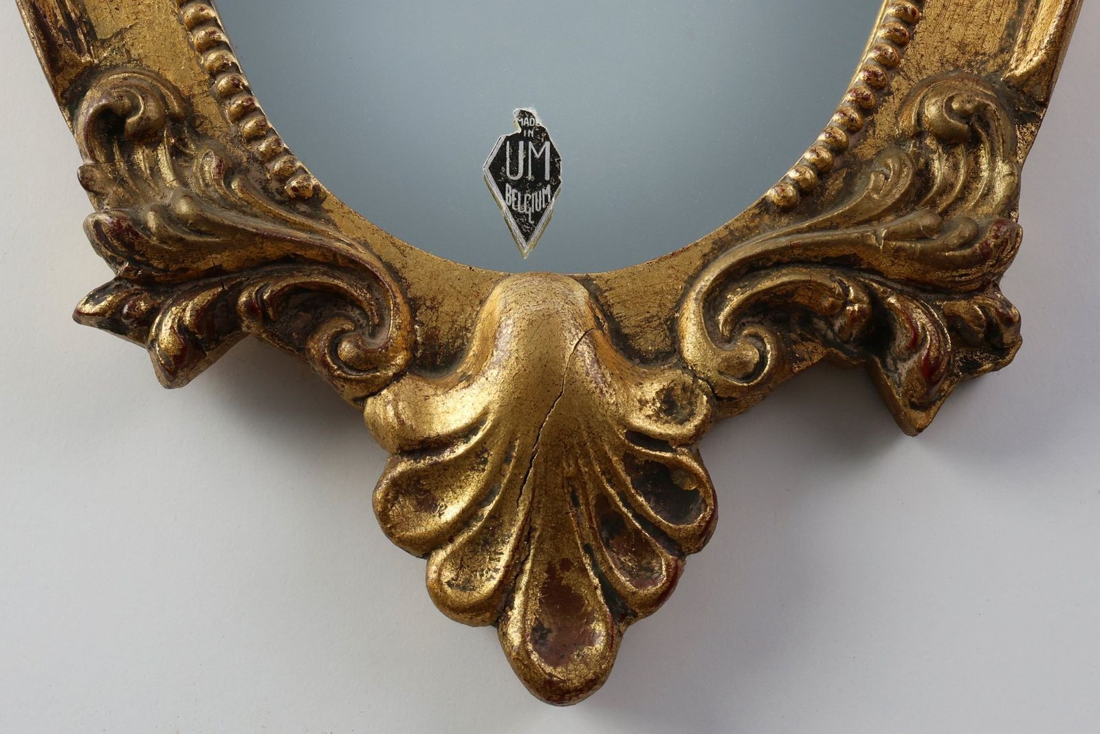 photo furniture 20th Century Louis XV Mirror In Gilt Wood From Vm, Belgium, 1950s