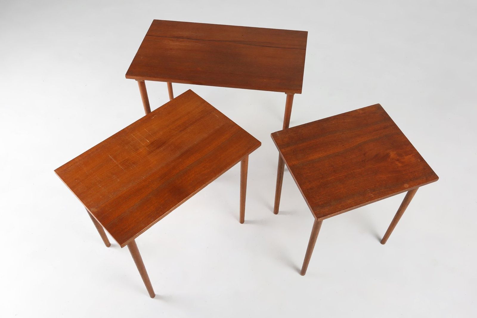 Scandinavian Teak Nesting Tables, Denmark, 1960s, Set Of 3 photo vinterior