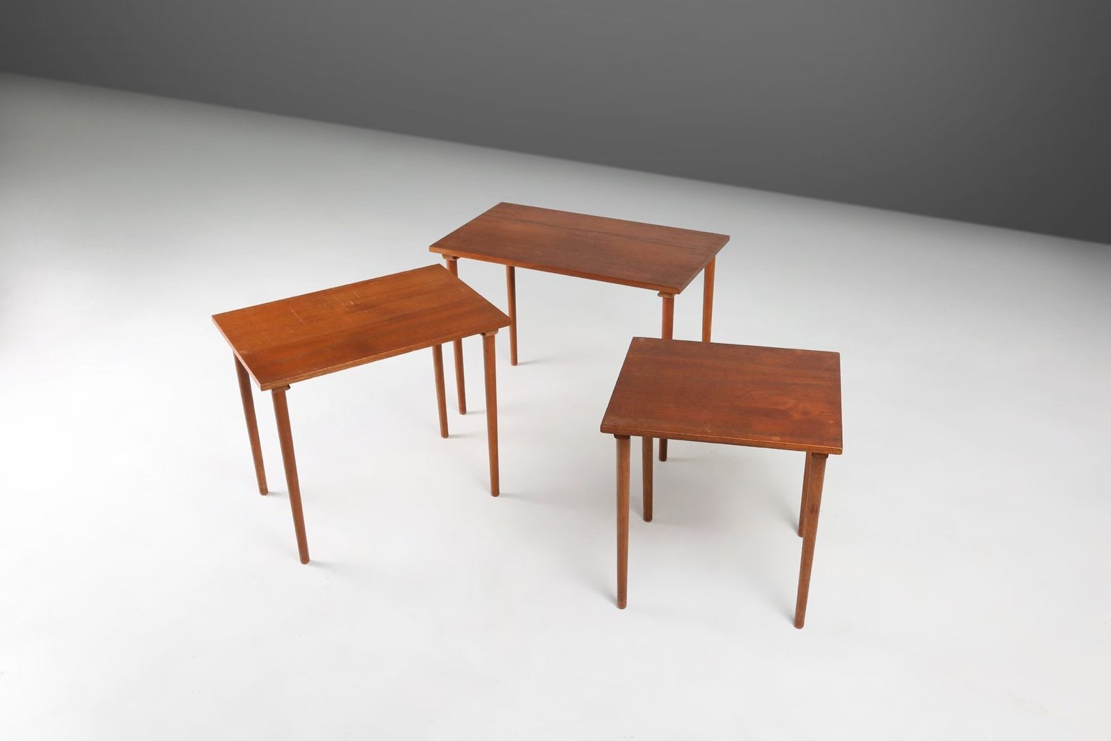 photo for sale Scandinavian Teak Nesting Tables, Denmark, 1960s, Set Of 3